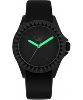 Buy LTD Watch Unisex Limited Edition Black Dial Green Hands Rubber Strap Watch online