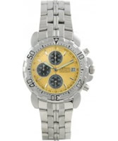 Buy Krug Baumen Sportsmaster Yellow Sports Chronograph Watch online