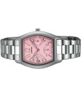 Buy J Springs Ladies Retrograde Pink Steel Watch online