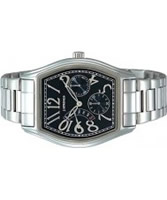 Buy J Springs Ladies Classic Retrograde Black Silver Watch online