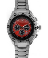 Buy Ballistic Mens Extreme Silver Red Chronograph Watch online