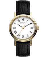 Buy Rodania Ladies Gold IP and Black Zola Watch online