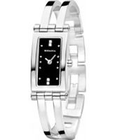 Buy Rodania Ladies Black and Silver Genona Watch online