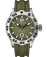 Buy Nautica Mens BFD 100 Green Resin Watch online