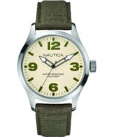 Buy Nautica Mens BFD 102 Khaki Green Watch online