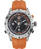 Buy Nautica Mens Orange NST 550 Tide Temp Compass Watch online