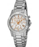 Buy Dilligaf Ladies Chronograph White Silver Watch online