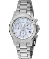 Buy Dilligaf Ladies Steel Chrono White Watch online