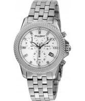 Buy Dilligaf Ladies Chronograph Crystals White Watch online