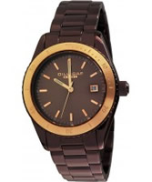 Buy Dilligaf Ladies Steel Brown Watch online