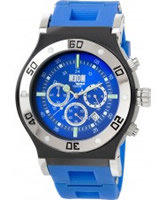 Buy Dilligaf Mens Neon Chrono Blue Watch online