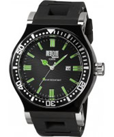 Buy Dilligaf Mens Neon Black Green Watch online