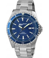 Buy Dilligaf Mens Steel Blue Watch online