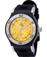 Buy Dilligaf Mens Neon Yellow Black Watch online