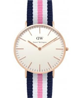 Buy Daniel Wellington Ladies Southampton Rose Multicoloure Nato Strap Watch online