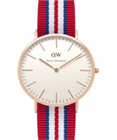 Buy Daniel Wellington Mens Exeter Rose Multicolour Nato Strap Watch online