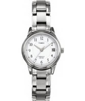 Buy Timex Ladies Classic White Steel Watch online