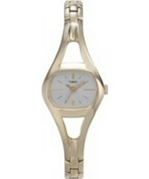 Buy Timex Womens Gold Tone Bangle Silver Dial Watch online