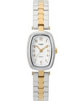Buy Timex Ladies White Dial Two Tone Steel Watch online
