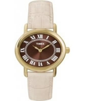 Buy Timex Ladies Park Ave Brown Dial Watch online