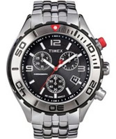 Buy Timex Mens Sl Series Chronograph Black Steel Watch online