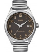 Buy Timex Originals Mens T Series Brown Dial Steel Expander Watch online