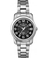 Buy Timex Ladies Classic Black Dial Steel Watch online