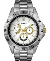 Buy Timex Mens Style Retrograde White All Steel Watch online