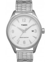 Buy Timex Originals Mens Originals White Dial Steel Expander Watch online