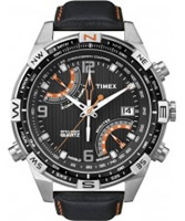 Buy Timex Intelligent Quartz Mens Black PREMIUM IQ Compass Chronograph Watch online