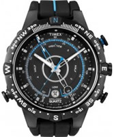 Buy Timex Intelligent Quartz Mens Black Indiglo Tide Temp Compass Watch online