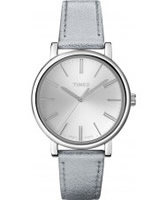 Buy Timex Ladies Originals Classic Silver Leather Watch online