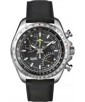 Buy Timex Intelligent Quartz Mens Black Fly Back Chronograph Watch online