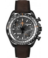 Buy Timex Intelligent Quartz Mens Brown Fly Back Chronograph Watch online