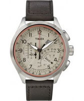 Buy Timex Intelligent Quartz Mens Cream and Brown T Series Mns Linear Watch online