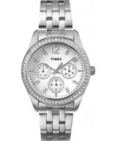 Buy Timex Ladies Chrome Multi Watch with Crystals online