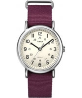 Buy Timex Weekender Slip Through Cordovan Red Watch online