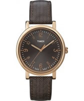 Buy Timex Classic Brown Stripe Leather Watch online