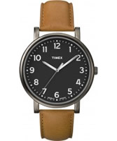 Buy Timex Classic Black and Tan Leather Strap Watch online