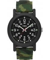 Buy Timex Mens Camper Green Black Camo Strap Watch online