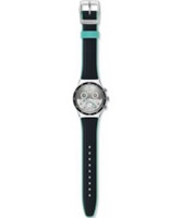 Buy Swatch Mens Show Up Black Silicone Strap Chronograph Watch online