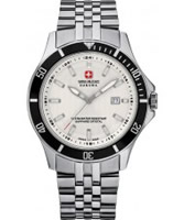 Buy Swiss Military Mens All Silver Flagship Watch online