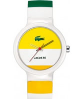 Buy Lacoste Yellow and White Goa Watch online