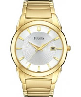 Buy Bulova Mens Gold Plated Dress Watch online