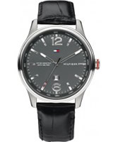 Buy Tommy Hilfiger Mens Black Victa Watch online