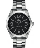 Buy Lacoste Mens Black and Silver Montreal Watch online