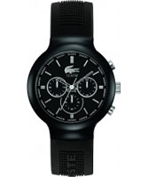 Buy Lacoste Mens Black Borneo Chronograph Watch online