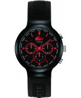 Buy Lacoste Mens Black Borneo Chronograph Watch online