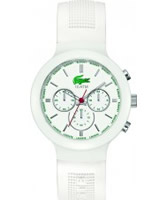 Buy Lacoste Mens White Borneo Chronograph Watch online