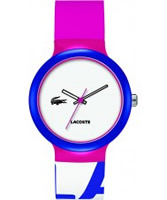 Buy Lacoste White and Pink Goa Watch online